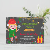 エルフの女の子のクリスマス招待状 招待状 (スタンド正面)