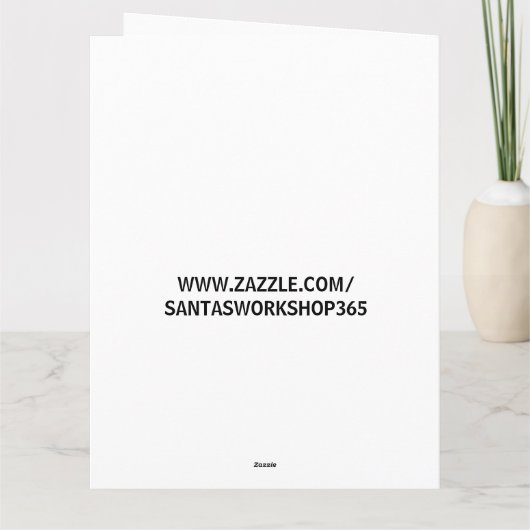 エルフの女の子の誕生日カード カード (裏面)