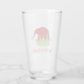 エルフの帽子のカスタマイズできるガラス製品 タンブラーグラス (裏面)