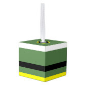 エルフの木製キューブクリスマスオーナメント キューブオーナメント (裏面アングル)