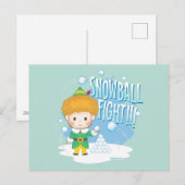エルフの雪玉バトル！ シーズンポストカード (正面/裏面)