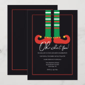 エルフの靴のパーティー招待状 招待状 (正面/裏面)