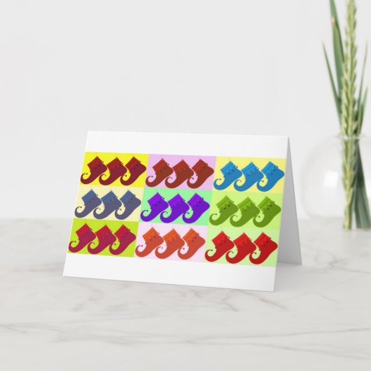 エルフの靴ポップアート シーズンカード (正面)