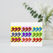 エルフの靴ポップアート ポストカード (スタンド正面)