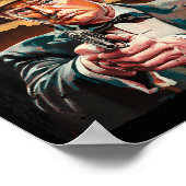 エルファフォメキシカンソンブレロトランプファフォデザイン ポスター (角)