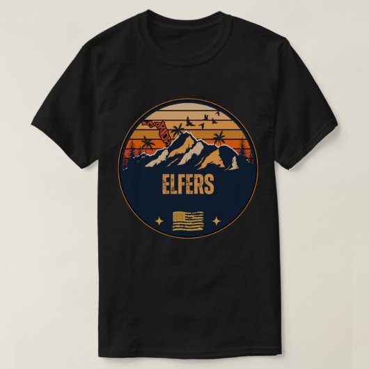 エルファーズ, フロリダ州 Tシャツ (デザイン正面)