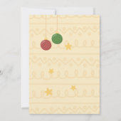 エルフィおもしろいンのクリスマスの醜いセーターパーティー 招待状 (裏面)