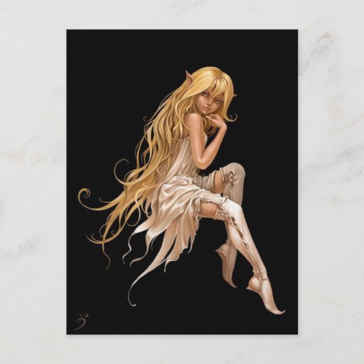 エルフィナザ小妖精や小人 ポストカード (正面)