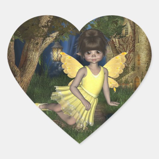 エルフィンフェアリーのケルディステッカー ハートシール (正面)