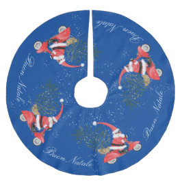 エルフィン・サンタクロースのスクーター ブラッシュドポリエステルツリースカート