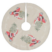 エルフィン・サンタクロースのスクーター ブラッシュドポリエステルツリースカート (正面)