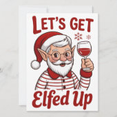 エルフィーなユーモア満載のクリスマスワイン シーズンカード (正面)