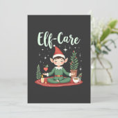 エルフケア 面白い クリスマス エルフ 魔法のセルフケア 招待状 (スタンド正面)