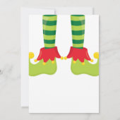 エルフレッド·アップ·クリスマス·パーティー小妖精や小人クリスマス 招待状 (裏面)