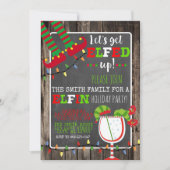 エルフードアップエルフィンクリスマスホリデーパーティー招待状 招待状 (正面)