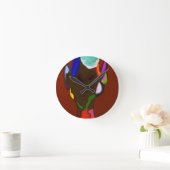 エルフ地図アート ラウンド壁時計 (ホーム)