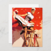 エルフ絵を描グレンは赤 シーズンカード (正面/裏面)