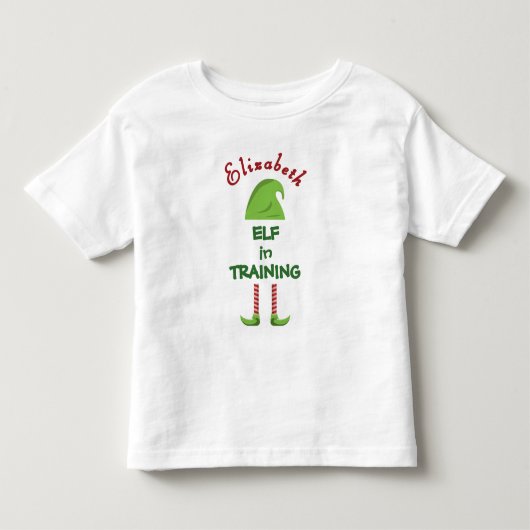 エルフ見習いパーソナライズTシャツ トドラーTシャツ (正面)
