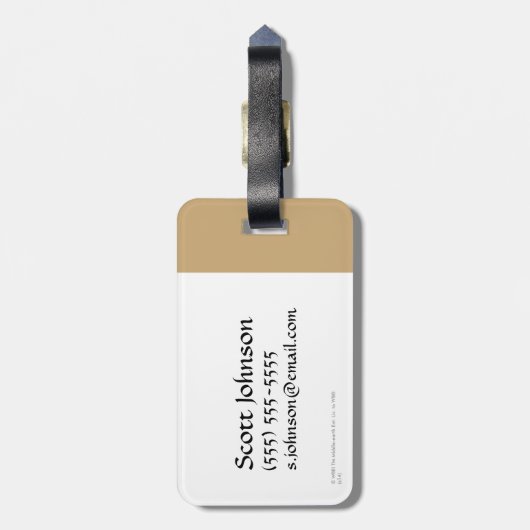 エルフ・ガードズ・オブ・ミークウッド映画アイコン ラゲッジタグ (裏面縦)