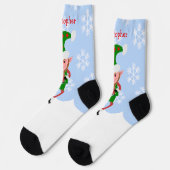 エルフ デザイン クリスマス ソックス (左)