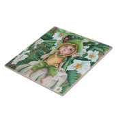 エルフ ピクシー そして レディバード 水彩画 タイル (側面)