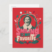 エルフ - 笑顔が私のお気に入り シーズンポストカード (正面/裏面)