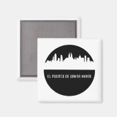 エルプエルトデサンタマリア |スペインの都市 マグネット (正面/裏面)