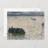 エルベで帰還する造船所の労働者たち ポストカード (正面/裏面)