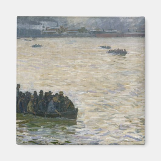 エルベで帰還する造船所の労働者たち マグネット (正面)