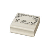 エルベリスヘブライ語の神のタイポグラフィ ラバースタンプ (スタンプ)