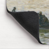 エルベ川で家に戻っている造船所の労働者 マウスパッド (コーナー)