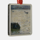 エルベ川で家に戻っている造船所の労働者 メタルオーナメント (右)