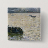 エルベ川で家に戻っている造船所の労働者 缶バッジ (正面)