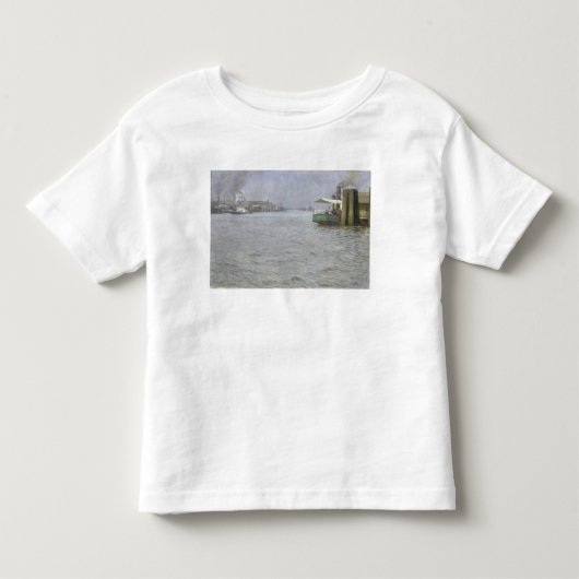 エルベ川の日曜日の大気 トドラーTシャツ (正面)