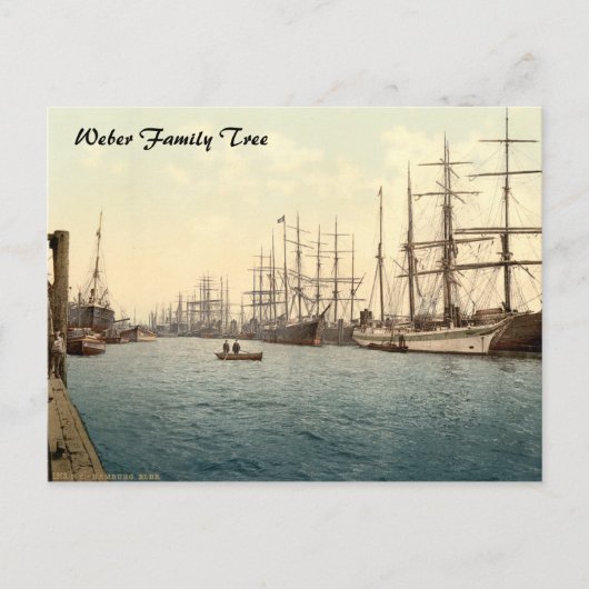 エルベ川、ハンブルク、ドイツ ポストカード (正面)