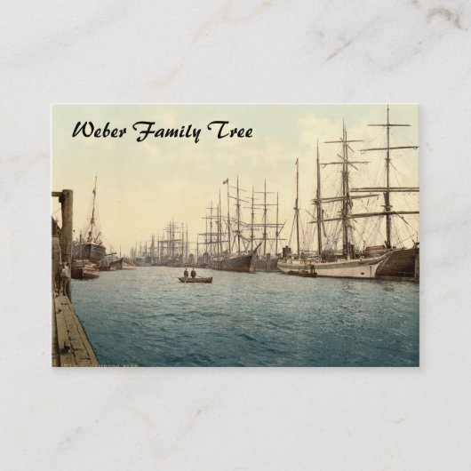 エルベ川、ハンブルク、ドイツ 名刺 (正面)