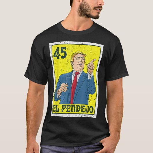 エルペンデホアンチ社長ドナルド・トランプ45米国投票 Tシャツ (正面)