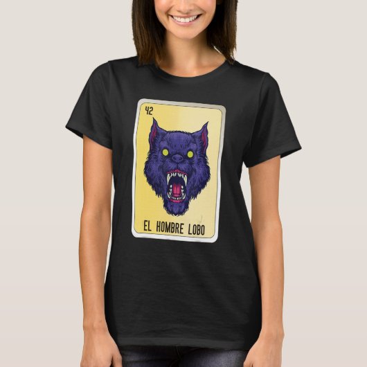 エルホムブルロボメキシカンスラング宝くじビンゴカード Tシャツ (正面)