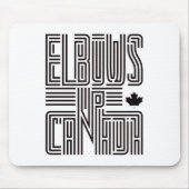 エルボアップカナダのステッカー5 マウスパッド (正面)