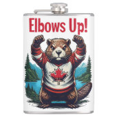 エルボアップカナダ フラスク (正面)