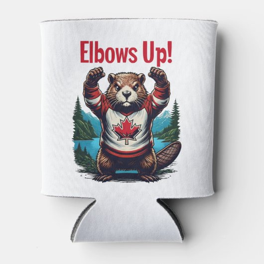 エルボアップカナダ 缶クーラー (正面)