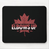 エルボーアップカナダトゥルーノースストロングフリーカ誇りを持ったナ マウスパッド (正面)