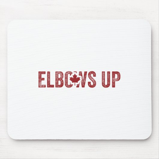 エルボーアップカナダトゥルーノースストロングフリーカ誇りを持ったナ マウスパッド (正面)