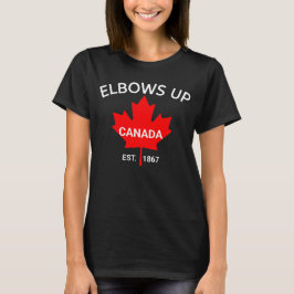 エルボーアップシャツ | カナダ万歳 | カナダを応援 | Tシャツ