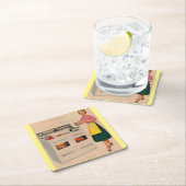 エルマおよび彼女の二連式のオーブン スクエアペーパーコースター (インサイチュ)