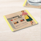 エルマおよび彼女の二連式のオーブン スクエアペーパーコースター (アングル)