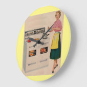 エルマと彼女の二重バーレルのオーブン ラージ壁時計 (傾斜)