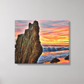 エルマタドールビーチインマリブランドスケープサンセット2 キャンバスプリント (正面)