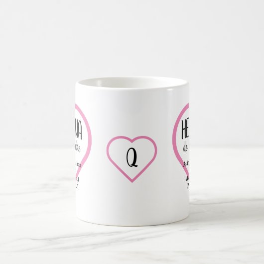 エルマナデオトラ・マドレクリスチャンBFFモノグラム コーヒーマグカップ (中央)