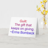 エルマボムベック罪悪感引用文 カード (黄色い花)